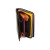 Women's leather wallet zipper