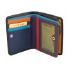 Women's leather wallet pockets
