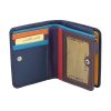 Compartments of the women's leather wallet