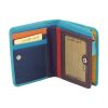 Women's leather wallet pockets