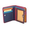 Women's leather wallet pockets
