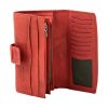 Compartments of the women's leather wallet
