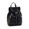 Backpack leather goods black